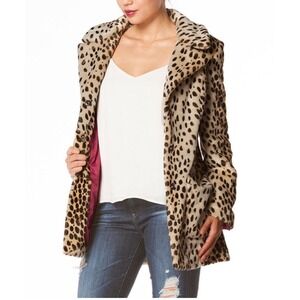 Chic Leopard Print Teddy Jacket for Women